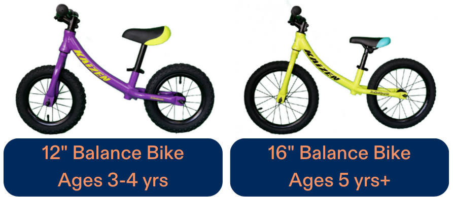Leaside Area, Toronto, 12 inch balance bike for children ages 3-4 & 16 inch balance bike for children 5 years and older