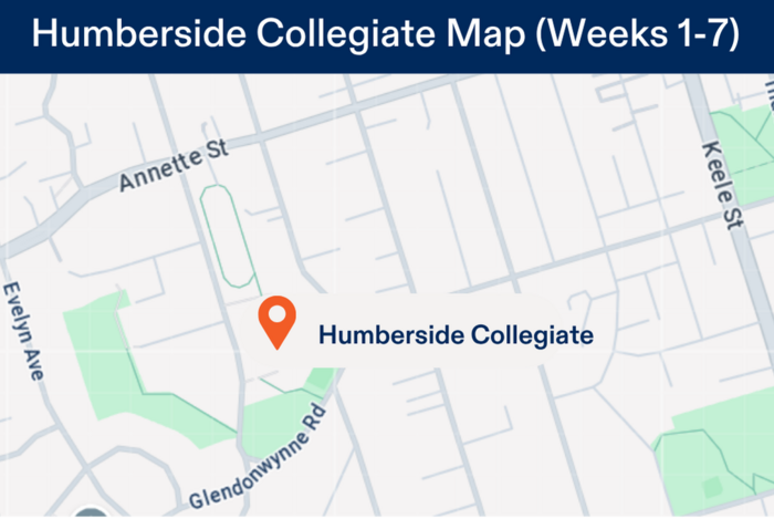 High Park Summer Camp Location Map - Humberside Collegiate