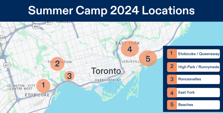 2024 Summer Camp for children ages 4 - 12 years in Mississauga, Toronto, Scarborough and Pickering